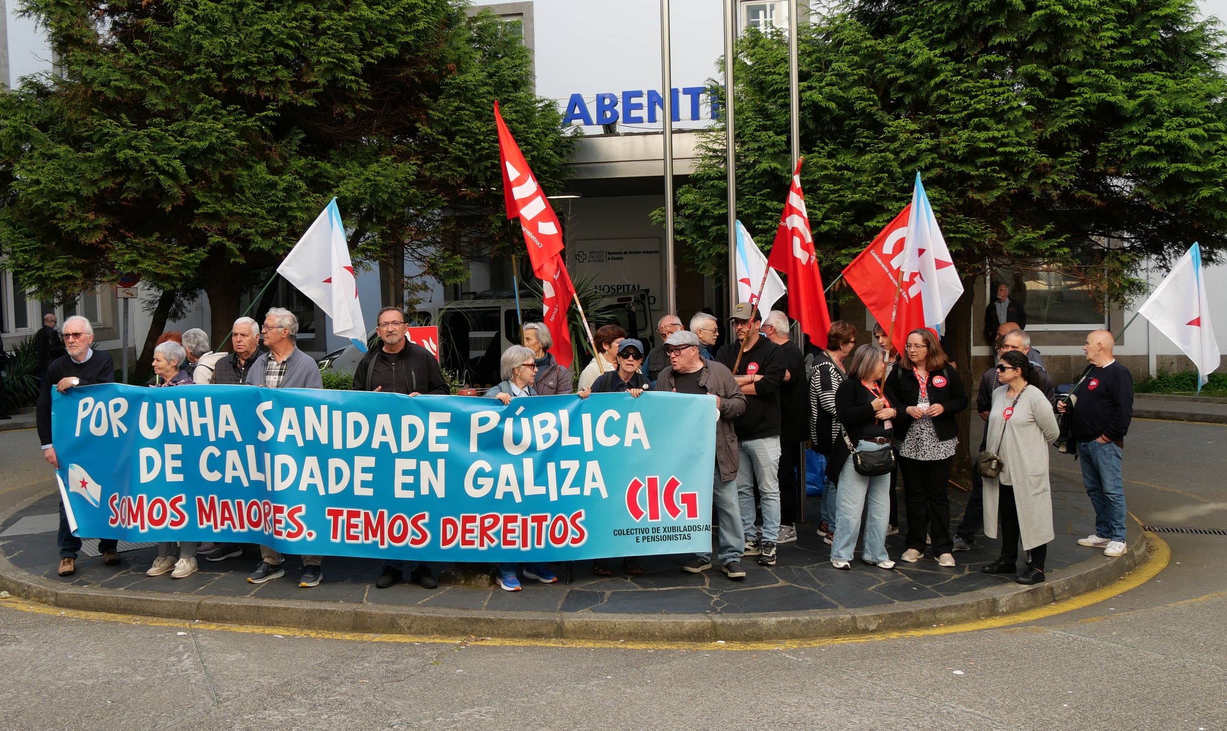 Pensionistas da CIG mobilízanse contra o desmantelamento da sanidade ...